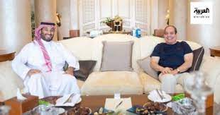الأمير محمد بن سلمان آل سعود، ولي عهد المملكة العربية السعودية، يحضر اجتماعا ثنائيا مع الأمين العام للأمم المتحدة، أنطونيو غوتيريس، في الجناح التنفيذي بمقر الأمم المتحدة في نيويورك. Wocgfklod32z4m