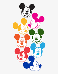 Mickey mouse loves adventure and trying new things, though his best intentions often go awry. Mickey Mouse Faces In Technicolor Colorful Mickey Mouse Png Image Transparent Png Free Download On Seekpng