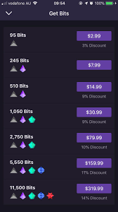 How much are bits worth on twitch there are a number of tiers with their corresponding prices in which you can buy bits: Twitch Bits
