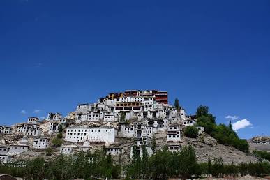 Thiksey Monastery's iconic architecture, AI generated