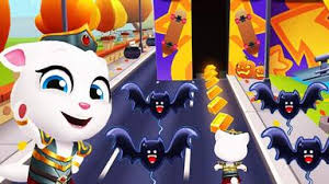 Talking Tom Gold Run 汤姆猫跑酷城镇：初始场景再临强盗浣熊飞船_手机游戏热门视频