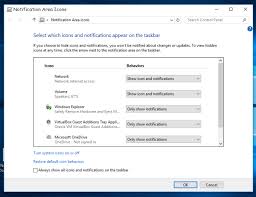 I am using windows 10 and cannot get the system tray to hide icons. Always Show All Tray Icons In Windows 10