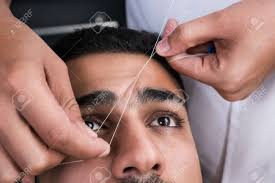 But the moment we try to thread it off, we get angry red blotches on our face. Facial Hair Removal Eyebrows Threading Procedure In Beauty Salon Stock Photo Picture And Royalty Free Image Image 37289505