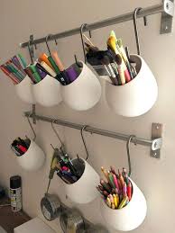 Pots A Crayons En Suspension Deco Chambre A Coucher Idee Rangement Deco Chambre