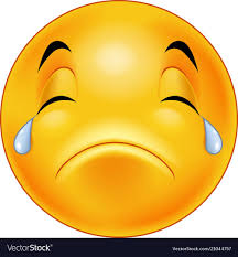 Crying Smiley Emoticon Vector Image On Vectorstock Emoticon Smiley Funny Emoji Faces