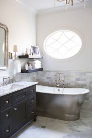 View details bianco carrara marble chair rail. Digging The Pewter Tub Bathroom Design Traditional Bathroom Bathroom Inspiration