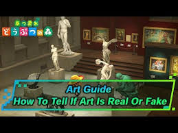 Check Out Fake Art Vs Real Art Guide Of Animal Crossing New Horizons Switch Acnh Includes List Of All Art Paintings Statues Animal Crossing Animals Art
