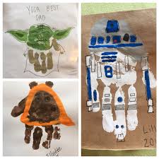 Star Wars Handprint Cards For Fathers Day Star Wars Crafts Diy Father S Day Crafts Fathers Day Crafts
