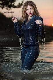 Discover our wide array of products and shop online: Wetlook By Cute Girl In Denim Overalls Tricot Tights And High Heels Wetfoto Com