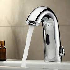 chrome bathroom sink faucet with