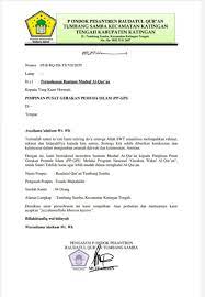 Download contoh surat pongajuan permohonan pengukuran arah kiblat pada mushala masjid atau lokasi yang hendak didirikan untuk tempat ibadah kaum muslimin wal muslimat kepada kantor kementerian agama kabupaten atau kota. Surat Permohonan Bantuan Al Qur An 10 Contoh Surat Permohonan Bantuan Dana Izin Kerjasama Proposal Salamadian