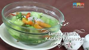 Resep sayur bening timun bakso (mpasi 24+) mentimun atau timun adalah sejenis sayuran dengan kandungan air cukup banyak, sehingga sering digunakan sebagai bahan penyejuk. Msakan Emak Gue Sayur Ketimun Kacang Panjang Youtube