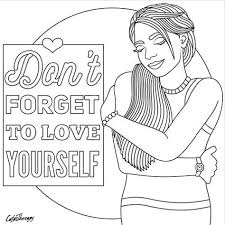 The Sneakpeek For The Next Gift Of The Day Tomorrow Do You Like This One Dont Forget Love Yourself Valentine Coloring Pages Color Therapy Coloring Books