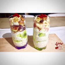 Verrines Breakfast Equilibre Laitage Pour Lait Et Yaourt Grec Cereales Pour Porridge Sucre Pour Figue Nectarine Et Figue G Recette Healthy Savoureux Recette