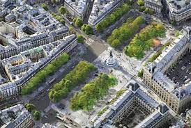 This has been corrected to say one of the biggest squares. Der Place De La Republique