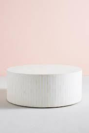 Rounded Inlay Drum Coffee Table Drum Coffee Table Pretty Coffee Table Decorating Coffee Tables