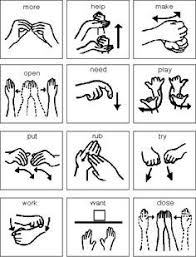 Basic Sign Language For Toddlers Chart Www