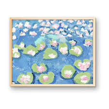 William's Lillies Monet Inspired Wall Art