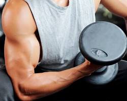 Image of lowering dumbbells