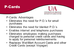 In some industries, such as those that rely on small purchases, it's hard to make a profit when customers pay with a credit card. Purchasing Card Program P Cards Ppt Download