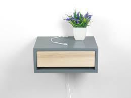 Check out great deals at the best prices at lazada.sg! Contemporary Gray Floating Nightstand Bedside Table Spark Shell Craft
