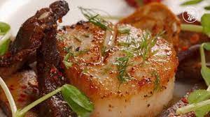 Preheat oven to 375° convection. Pan Seared Scallop With Mushrooms Taste Show