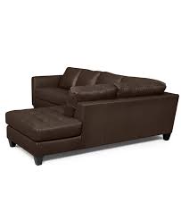Milano Leather 2 Piece Chaise Sectional Sofa Couches Sofas Furniture Macy S Modular Sectional Sofa Leather Sectional Sofas Sectional Sofa