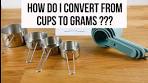 How many grams are in one cup? | Baking conversion 101 ... - YouTube