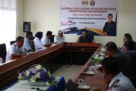 Timbalan ketua setiausaha (pengurusan), kementerian dalam negeri. Lawatan Kerja Rasmi Ksu Kdn 19 Januari 2020