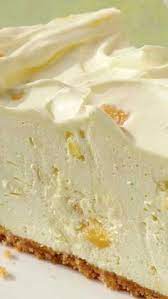Recipe For No Bake Pineapple Cheesecake Recipe Desserts Dessert Recipes Baked Cheesecake Recipe