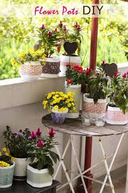 Colorful hyacinth blossoms beautifully overcrowding the steps. 10 Cute Ways To Decorate Your Flower Pots