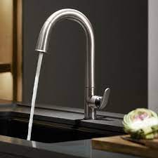It is powerful, sleek and will going touchless is a great way to keep your kitchen as hygienic as possible. Kohler K 72218 Vs Sensate Touchless Kitchen Faucet Vibrant Stainless After Rese Kitchen Sink Faucets Beautiful Kitchen Faucets Brushed Nickel Kitchen Faucet