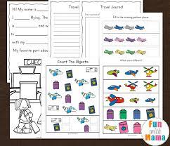 Download Travel Adventure Airplane Activity Book For Kids Fun With Mama