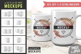 11 Oz 15 Oz Mug Mockups Pngs Mug Template Business Card Logo Pencil Illustration
