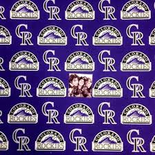 Colorado history trivia colorado is the 21st most populous state in the western region of the u.s with an estimated population of 5,758,736 as of 2019. Cotton Fabric Sports Fabric Mlb Baseball Colorado Rockies Logos Purple 4my3boyz Fabric