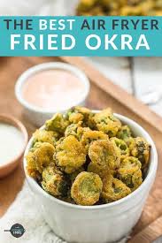Crispy Crunchy And So Poppable This Air Fryer Okra Will Be A Huge Hit Perfect As A Qu In 2020 Air Fryer Dinner Recipes Air Fryer Recipes Easy Air Fried Okra Recipe