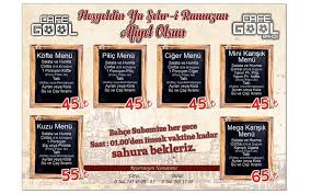 Cafe Gool Bahce Balikesir Iftar Ve Sahur Menuleri Mekan Arama Motoru Ne Kadara Yenir