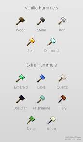 The durability of the two pickaxes is added together, plus an extra 5% of the tool type's . Vanilla Hammers 1 18 1 17 1 1 17 1 16 5 1 16 4 Forge Fabric 1 15 2 Mods Minecraft