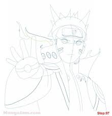 How To Draw Bijuu Mode From Naruto Mangajam Com In 2020 Cool Sketches Drawings Naruto