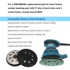 Black & decker provides a sanding pad key tool with the 7404 sander that can be used in place of the standard screwdriver in this procedure. 5 Inch 8 Hole Replacement Sander Pads Polishing Sanding Backing Plates Hook And Loop Sanding Pad For Makita Electric Grinder Shopee Malaysia