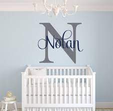 Photo frames on a wall could be bright and catchy. Amazon Com Custom Name Monogram Wall Decal Nursery Wall Decals Name Wall Decor Baby