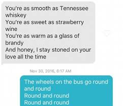 The letters represent which lines rhyme. Are These The Best Responses To Pick Up Lines Ever Nz Herald