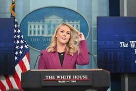 Youngest-ever White House press secretary Karoline Leavitt delivers mic  drop ending in 'masterclass' first briefing | The US Sun