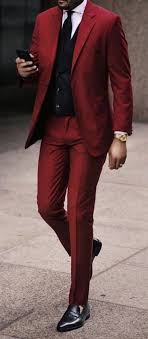 Cheap suits, buy quality men's clothing directly from china suppliers:2017 custom made orange groom tuxedos 3 piece slim fit mens wedding prom dinner suits homecoming man suit (jacket+pants+vest) enjoy free shipping worldwide! Wedding Suits Men Black Red Guys 22 Ideas Wedding Suits Men Black Black And Red Suit Wedding Suits Men