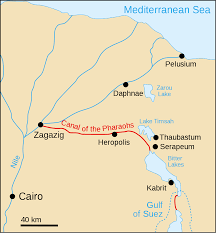 The suez canal is the most important and known waterways that is situated in egypt. Canal Of The Pharaohs Wikipedia