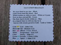 Black And White Bead Bracelet Meaning Printable Copy Of The Christian Salvaton Prayer Index Of Wordless Book Salvation Bracelet Easter Crafts Christian