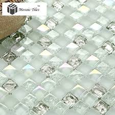 Tst Crystal Glass Mosaic Tile Red Orange Strip Interlocking Backsplash Wall Deco Glass Mosaic Tiles Mosaic Backsplash Kitchen Silver