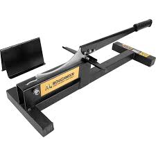 Vinyl tile is also dealt with easily. Roughneck Laminate Floor Cutter