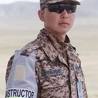 Pfc. Bailey Koger apprehends a simulated detainee with