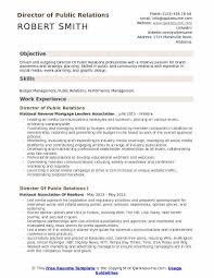 public relations resume samples